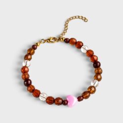 Herzenswärme – verstellbares Perlenarmband - Thumbnail Image 1