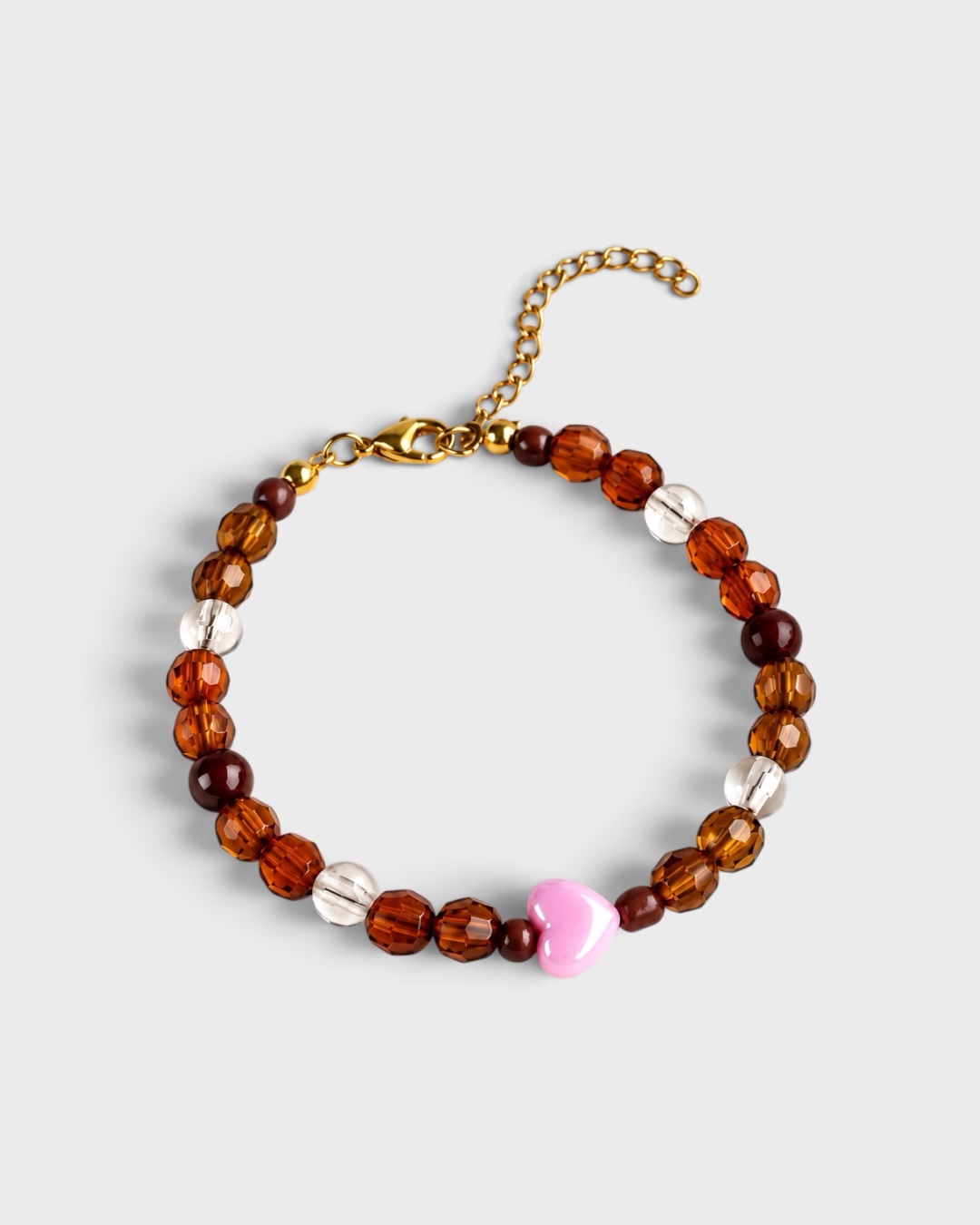 Herzenswärme – verstellbares Perlenarmband – Bild 1