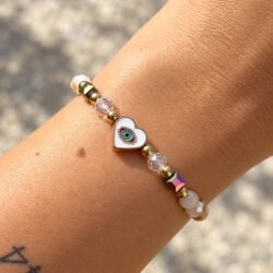 Schutzherz – verstellbares Armband mit Nazar-Auge - Thumbnail Image 3
