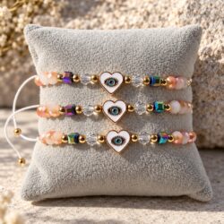Schutzherz – verstellbares Armband mit Nazar-Auge - Thumbnail Image 2