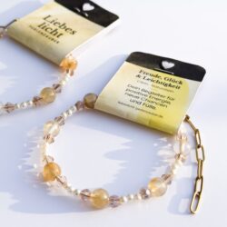 Freude, Glück & Leichtigkeit pur – Perlenarmband mit Citrin-Naturstein - Thumbnail Image 2